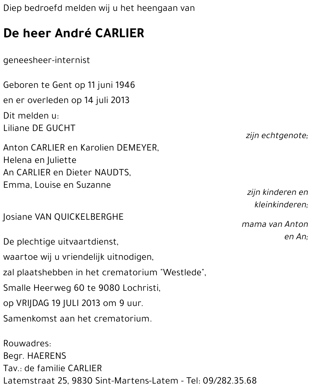 André CARLIER