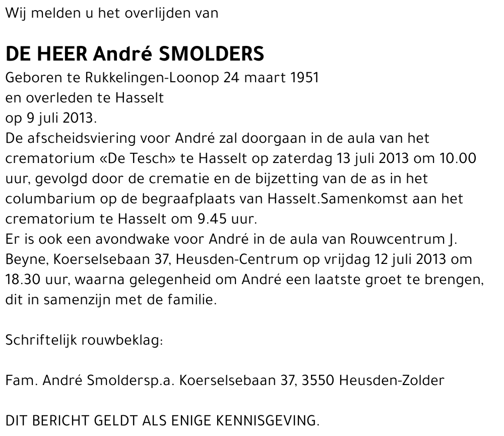 André Smolders