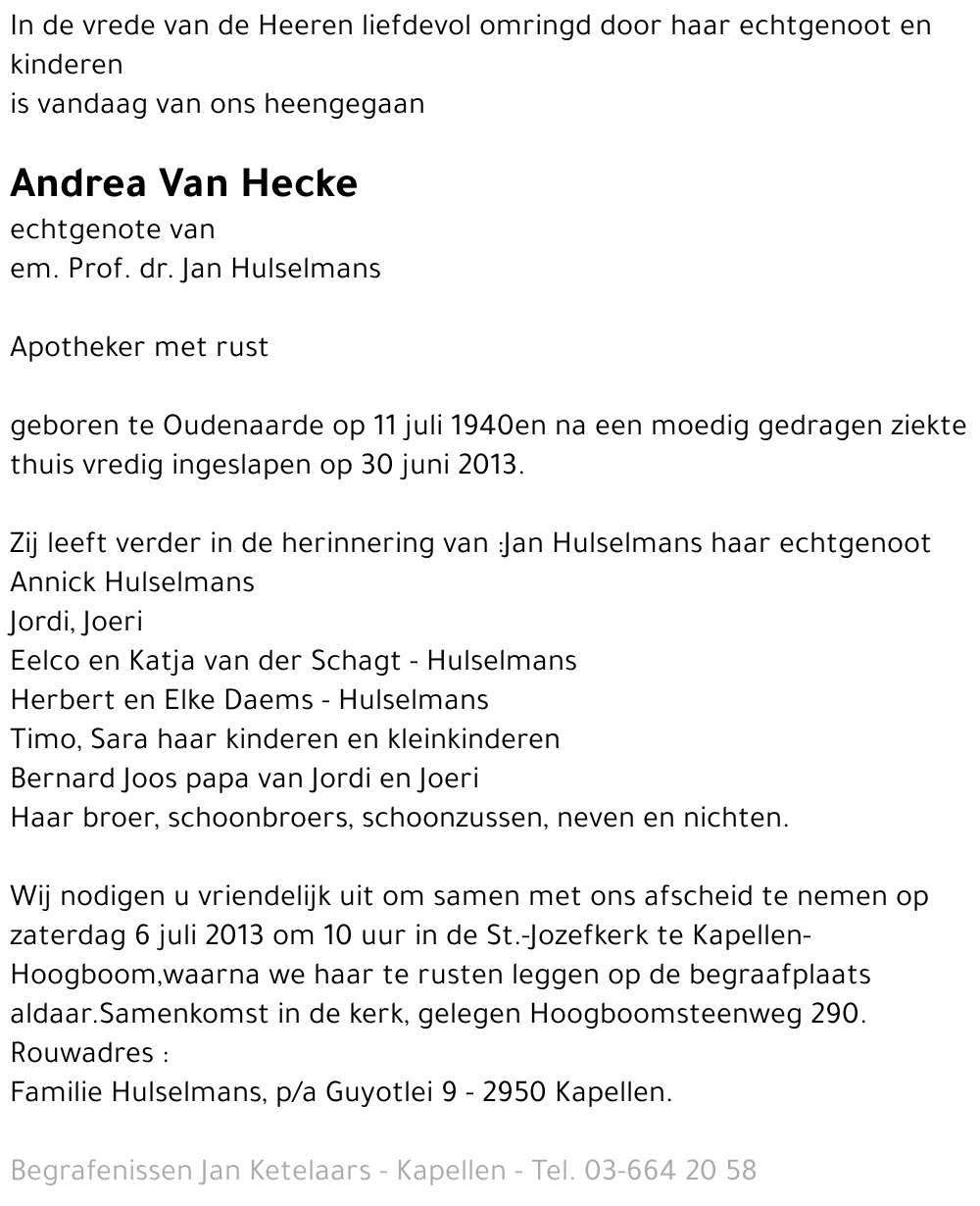 Andrea Van Hecke