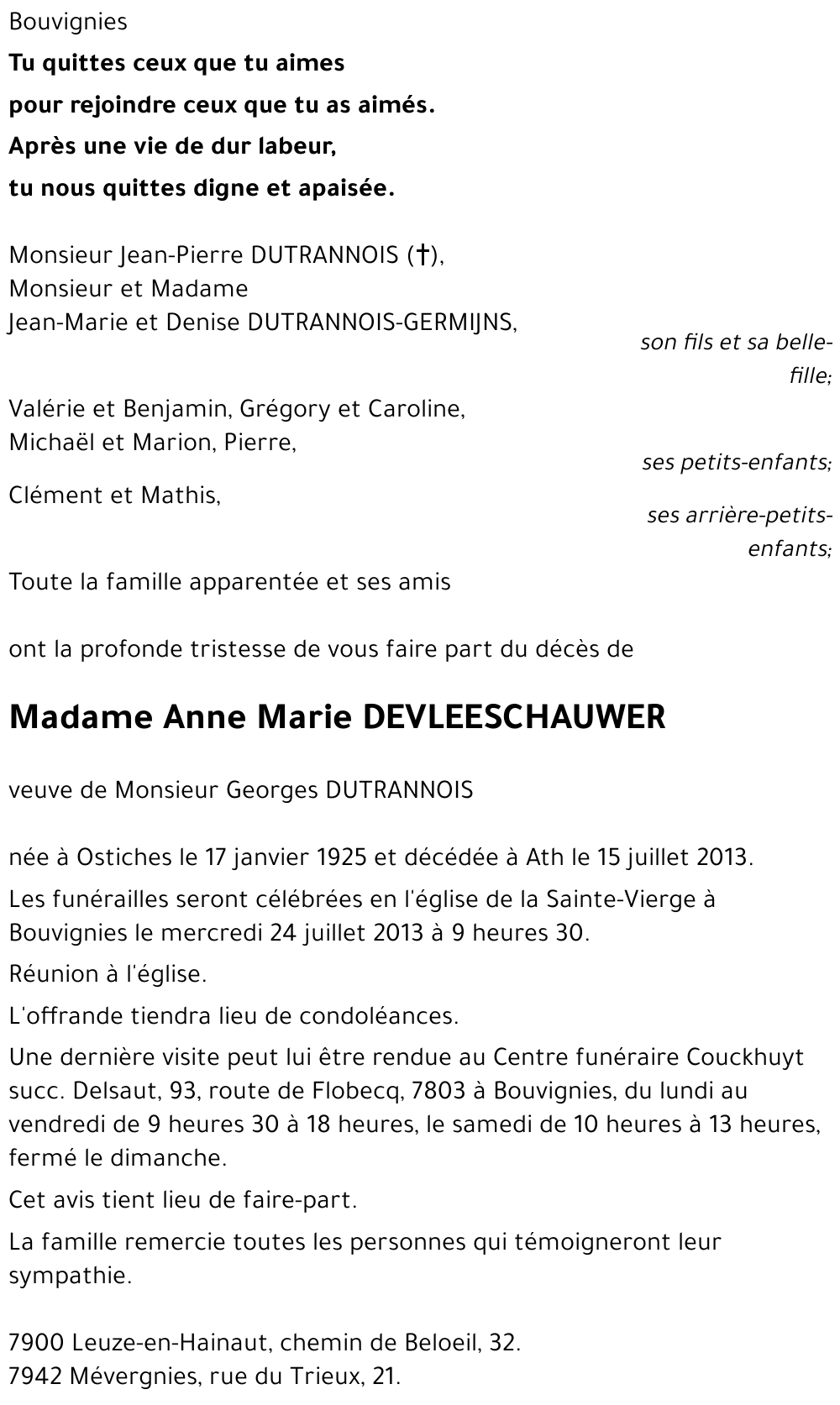 Anne-Marie DEVLEESCHAUWER