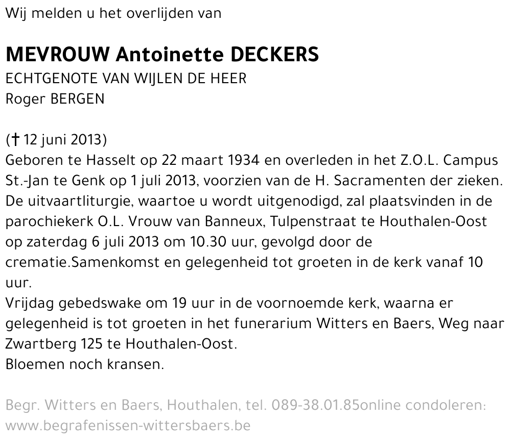 Antoinette Deckers