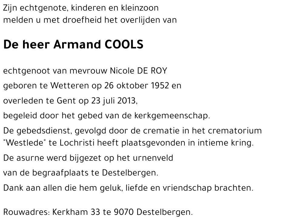 Armand COOLS