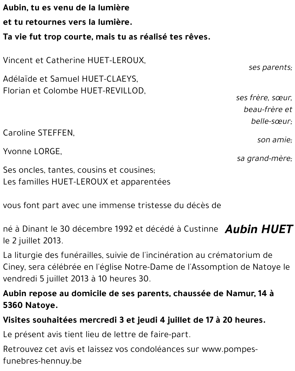 Aubin HUET