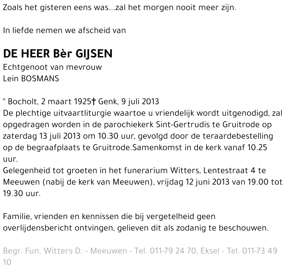 Bèr Gijsen