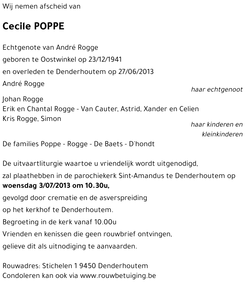 Cecile POPPE
