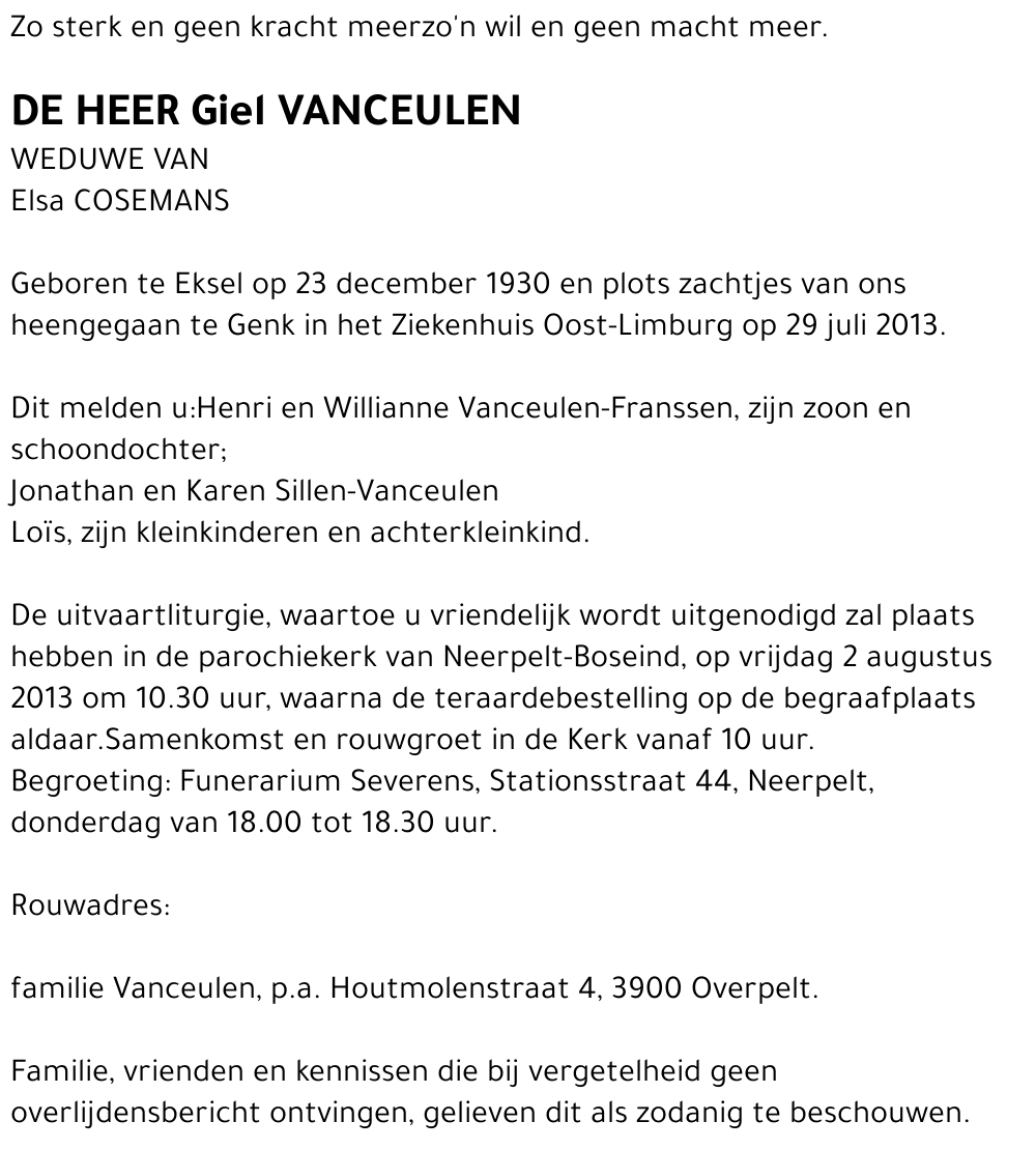 Giel Vanceulen