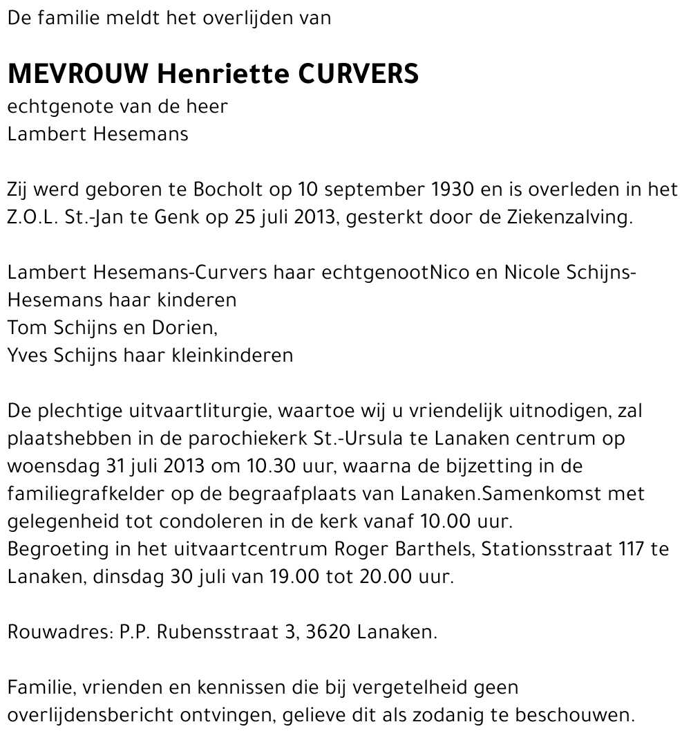 Henriette Curvers
