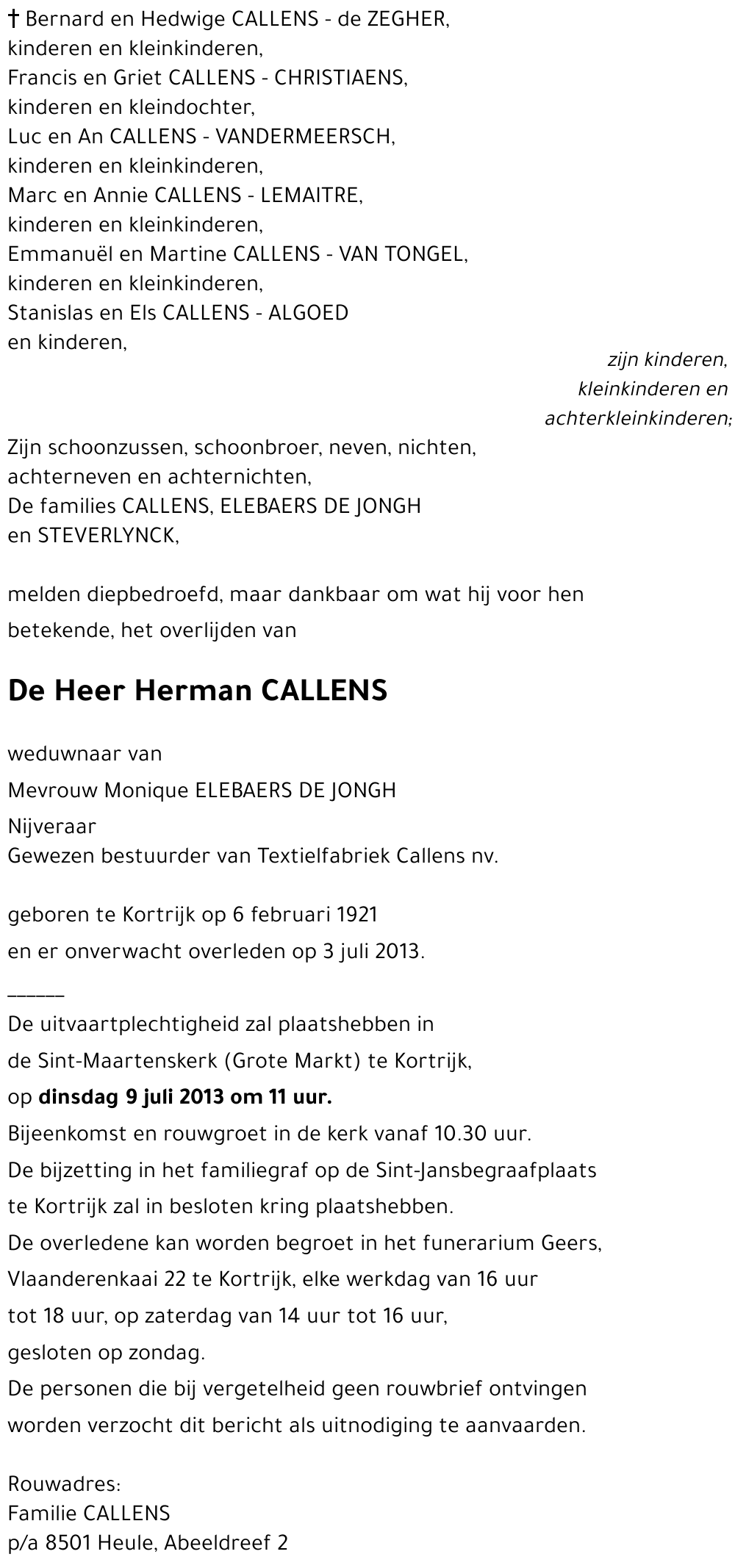 Herman CALLENS