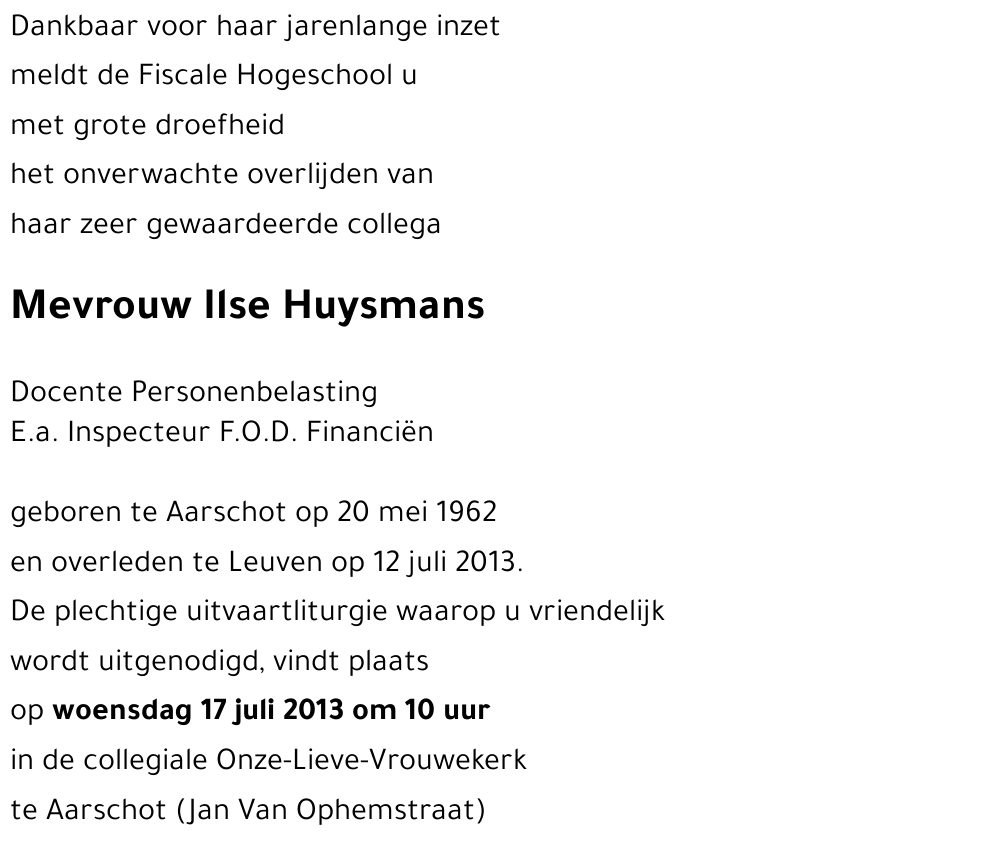 Ilse Huysmans