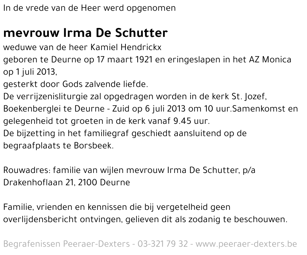 Irma De Schutter