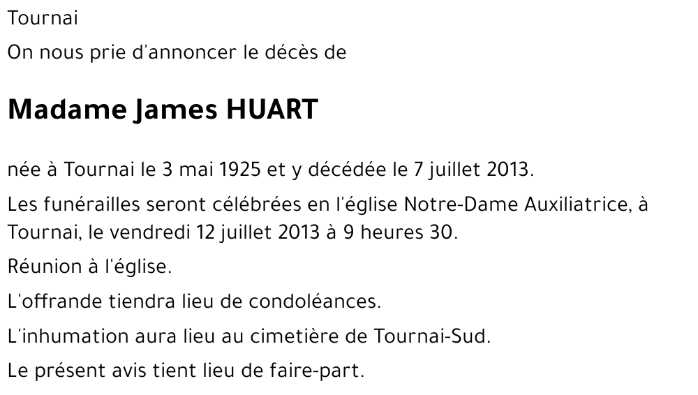 James HUART