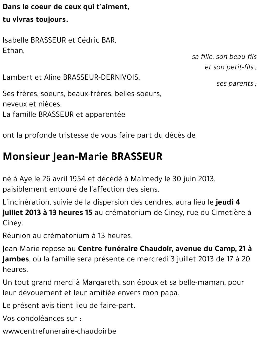 Jean-Marie BRASSEUR