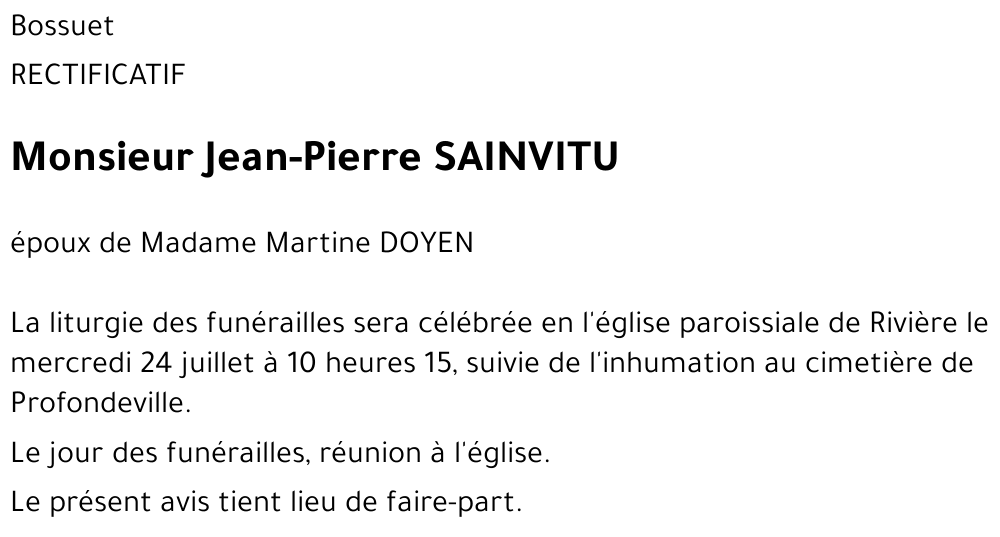 Jean-Pierre SAINVITU