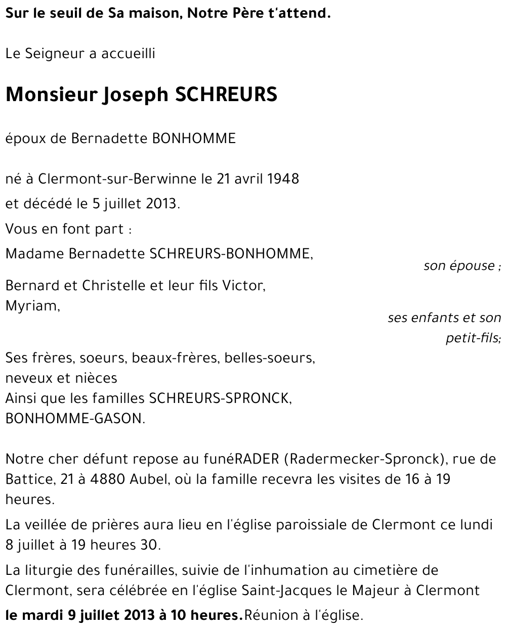 Joseph SCHREURS
