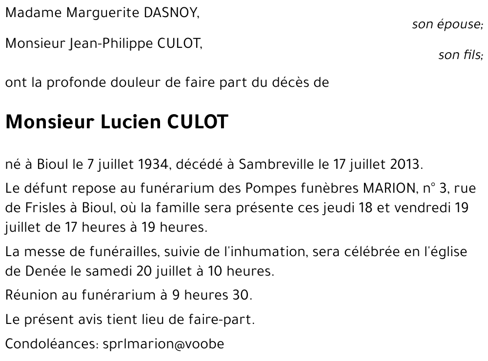 Lucien CULOT