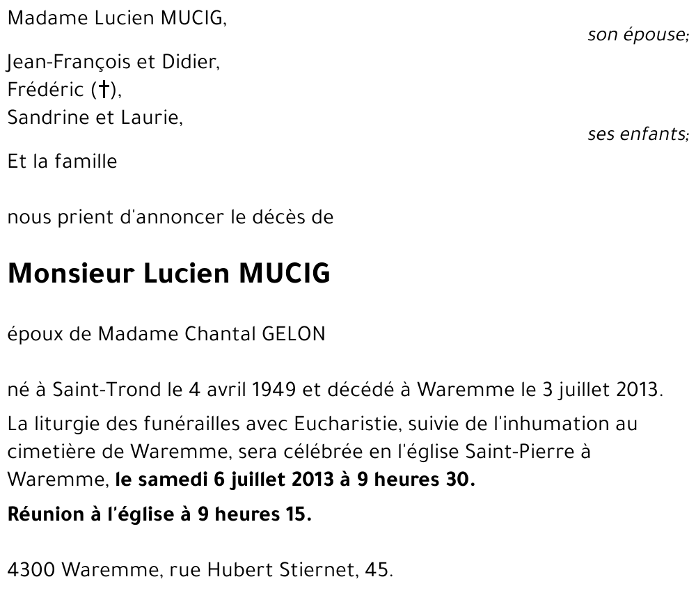 Lucien MUCIG