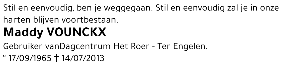 Maddy Vounckx