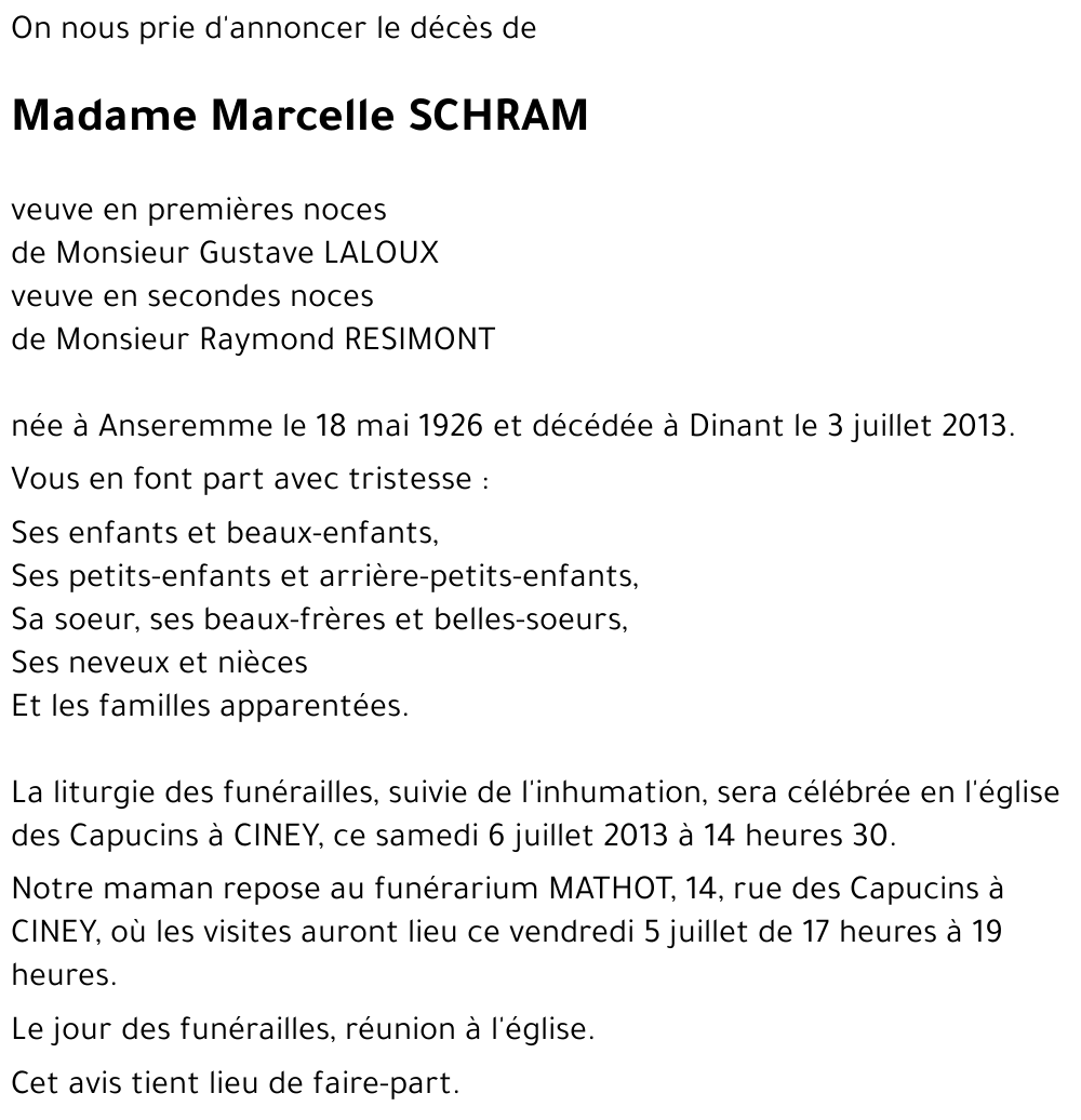 Marcelle SCHRAM