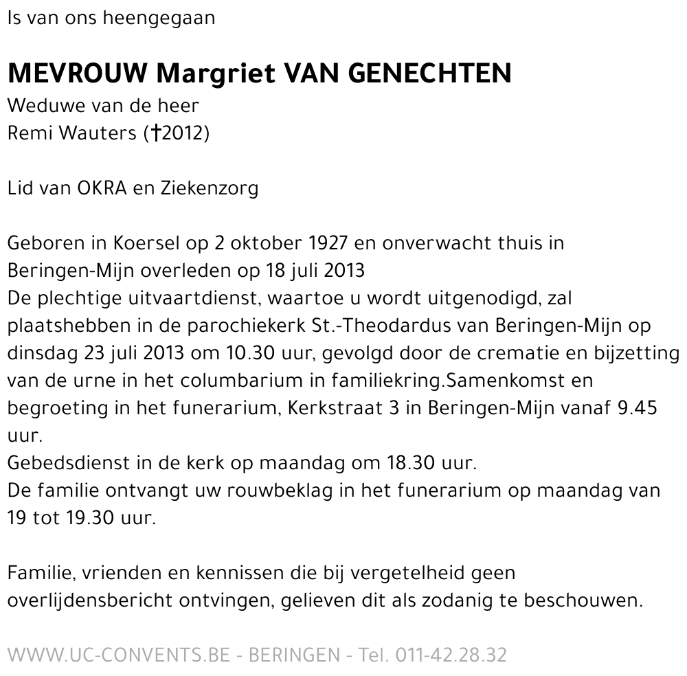 Margriet Van Genechten