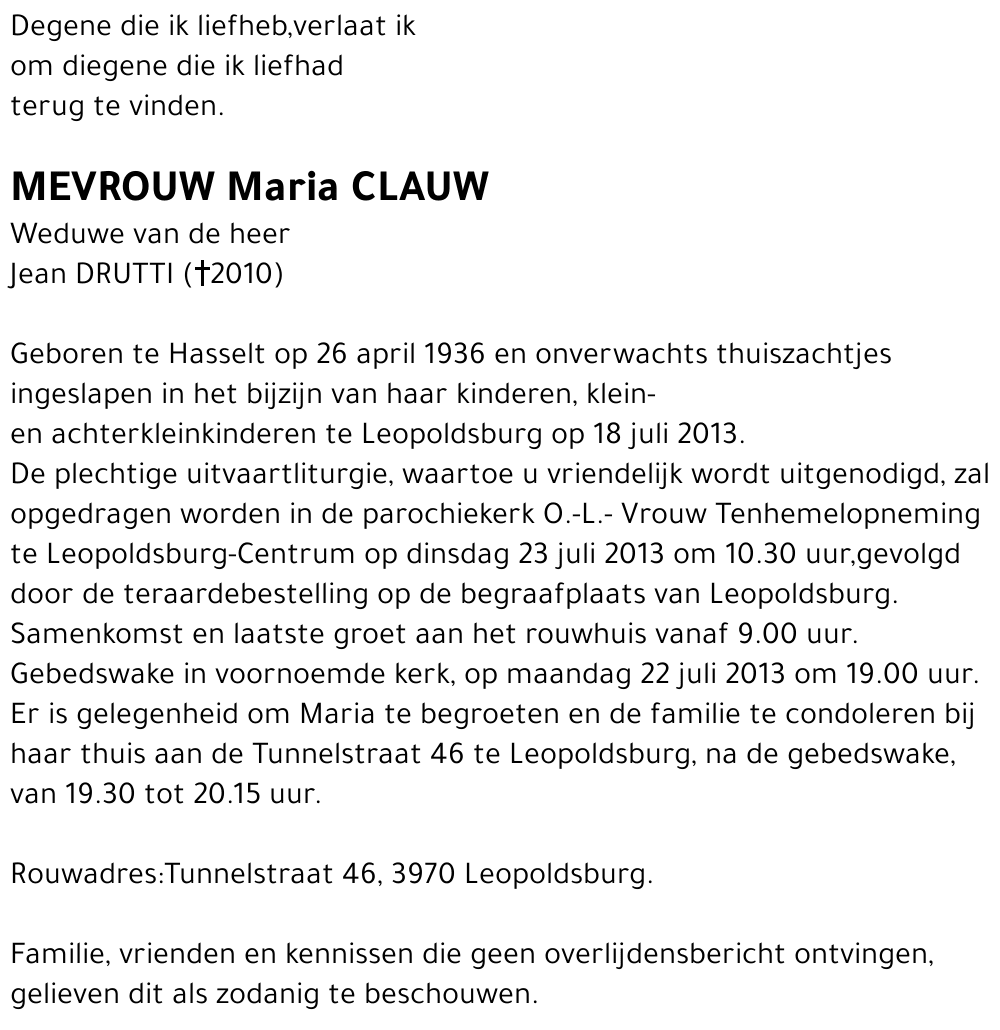 Maria Clauw