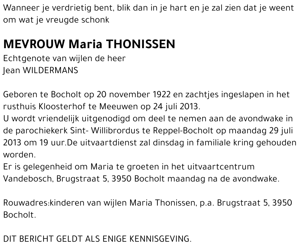 Maria Thonissen