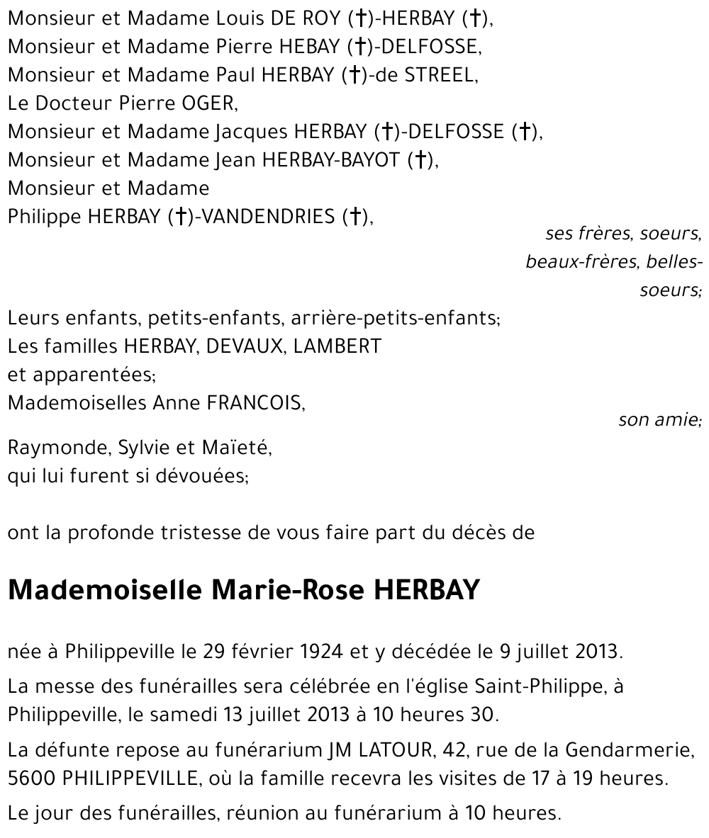 Marie-Rose HERBAY