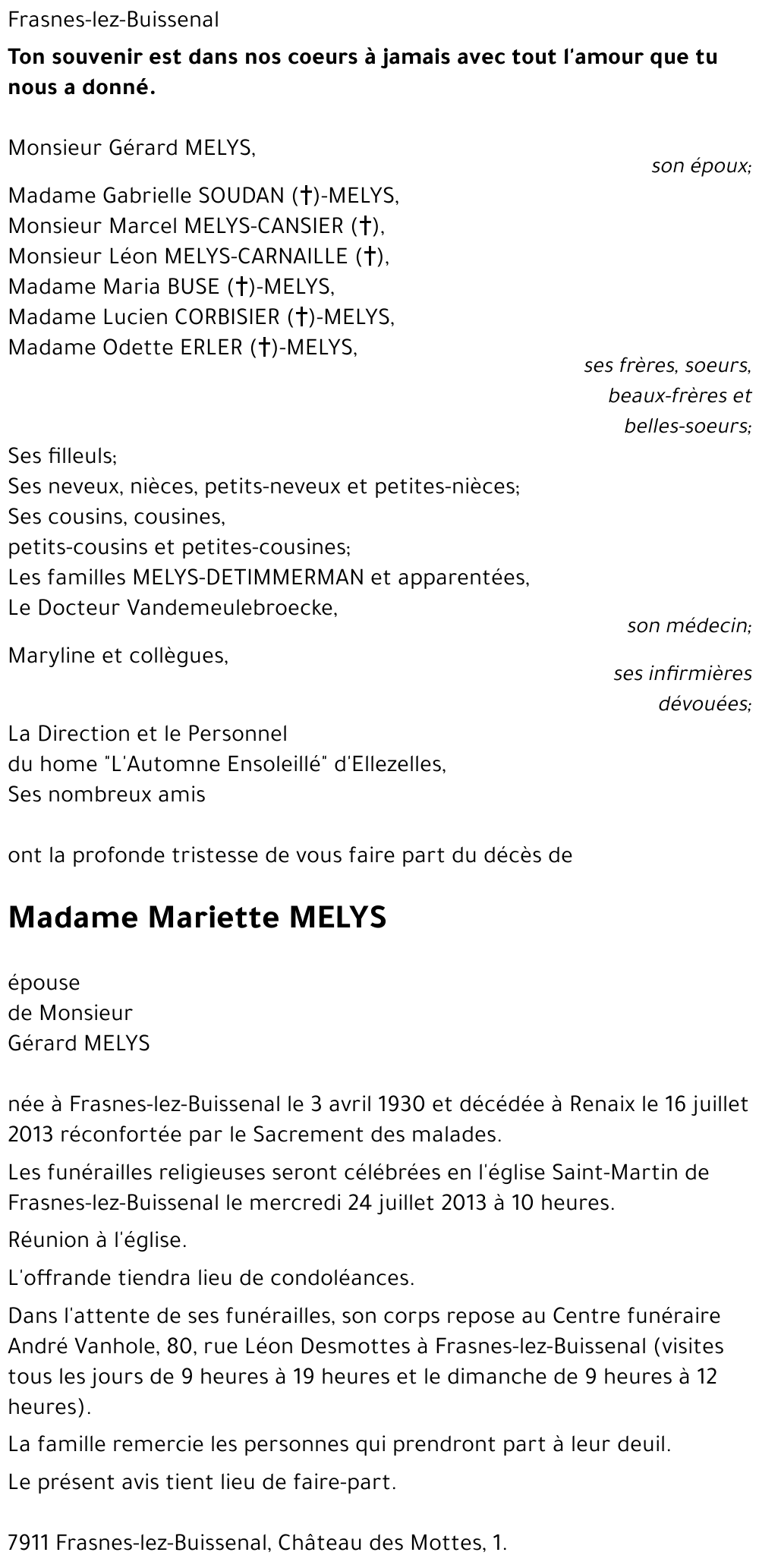 Mariette MELYS