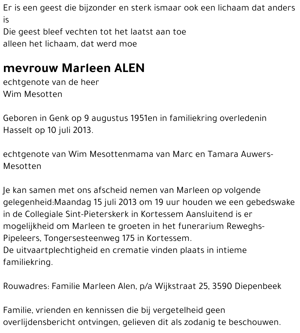 Marleen Alen