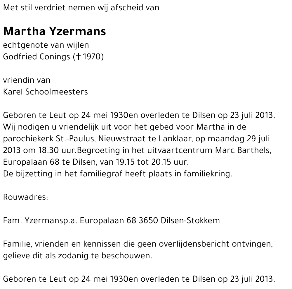 Martha Yzermans