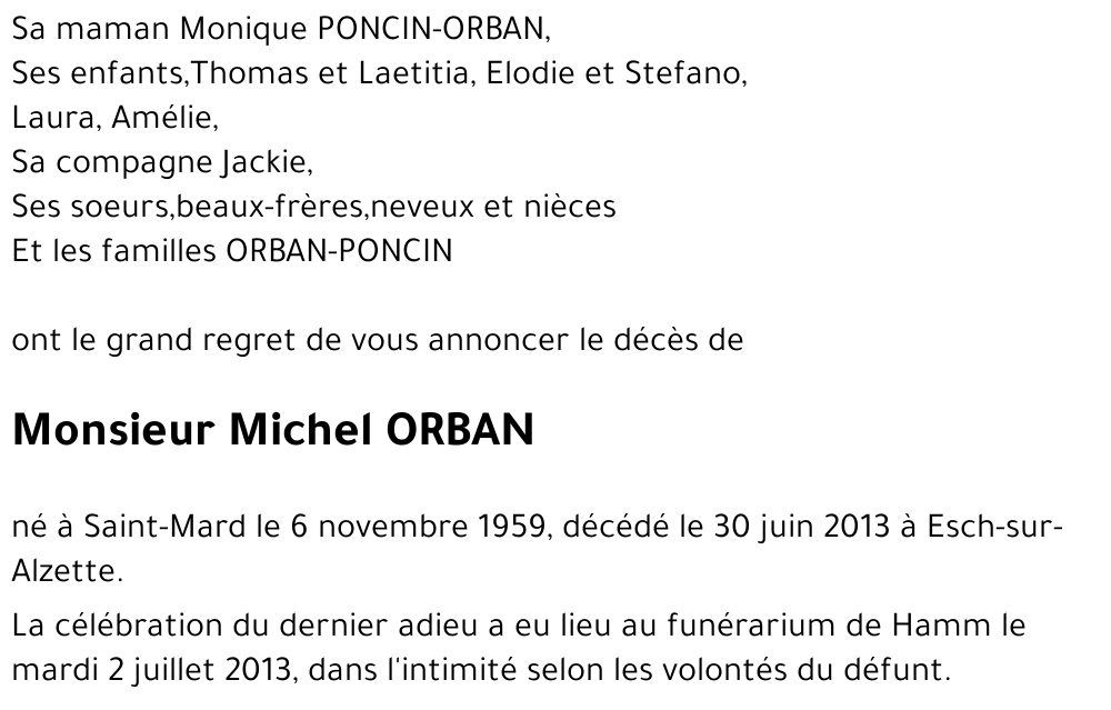 Michel ORBAN