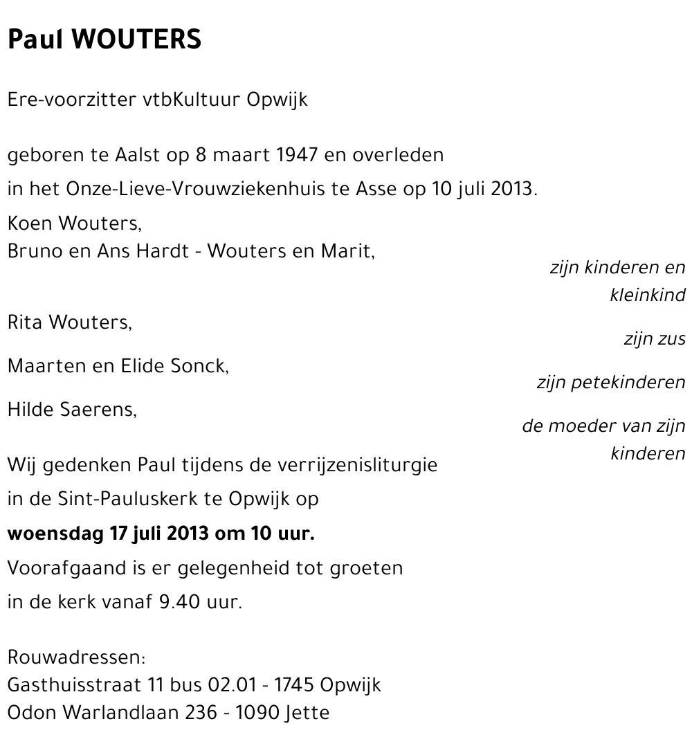Paul WOUTERS