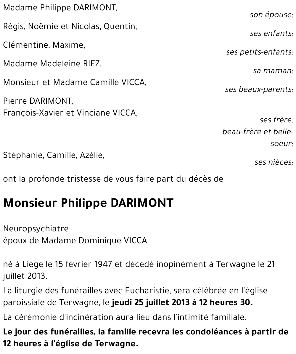 Philippe DARIMONT
