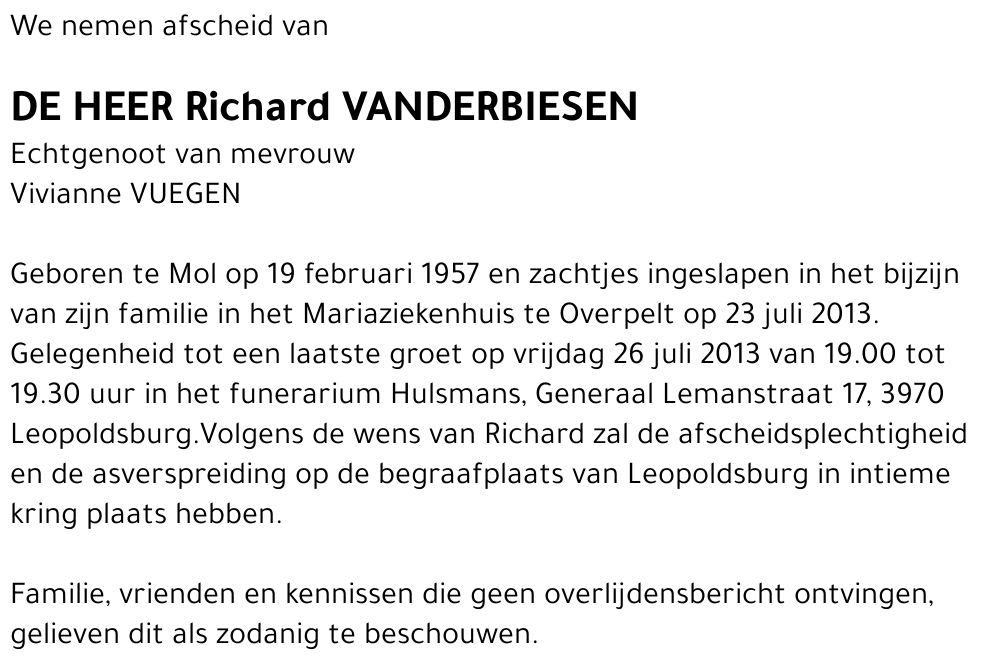 Richard Vanderbiesen