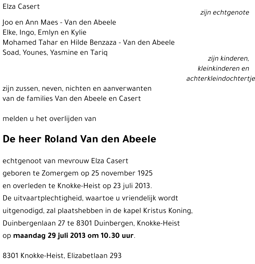 Roland Van den Abeele