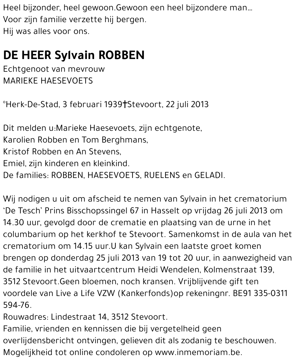 Sylvain ROBBEN