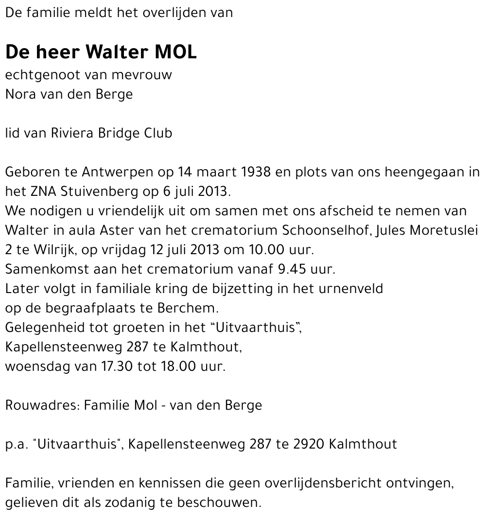Walter Mol