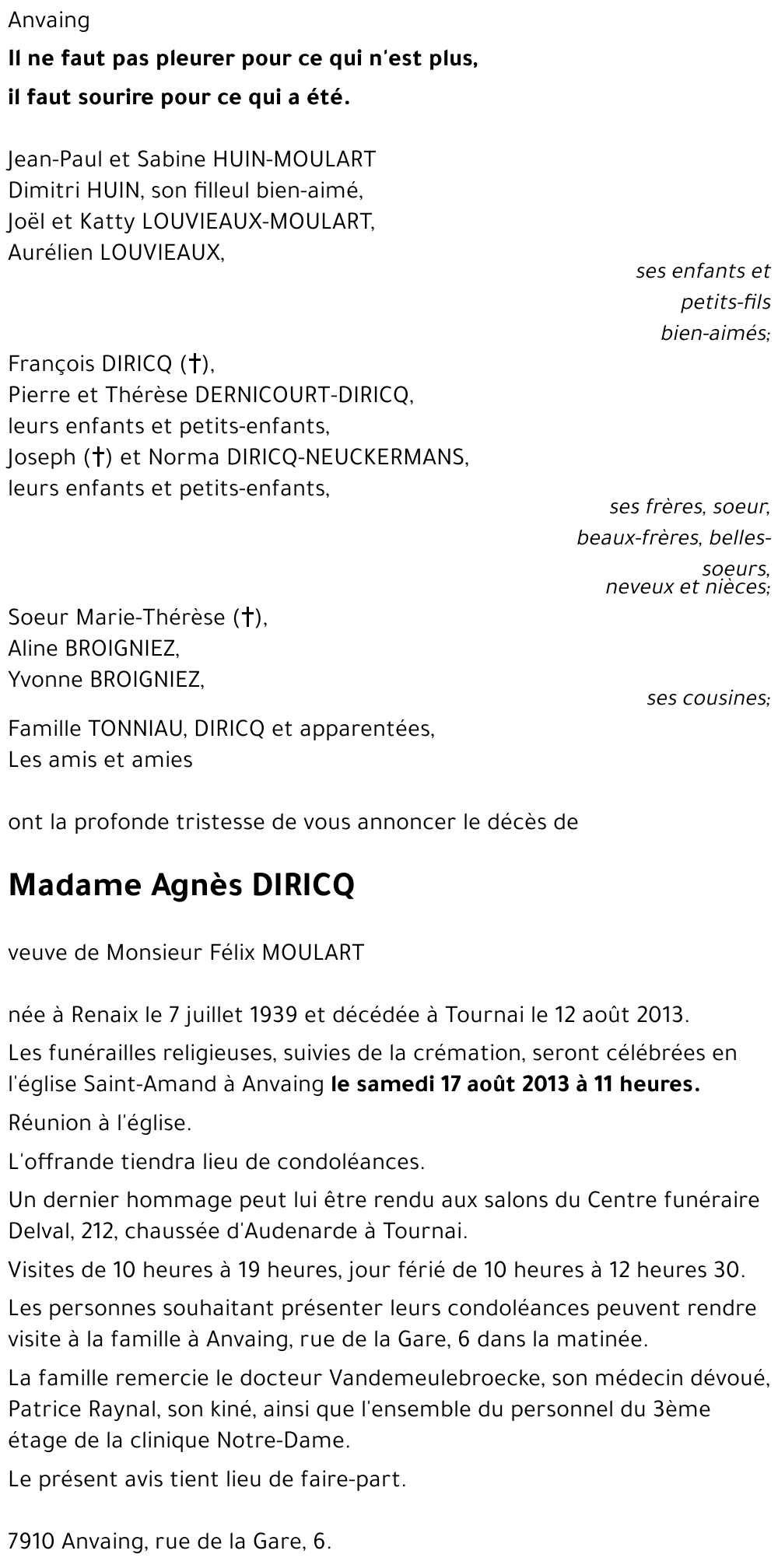 Agnès DIRICQ