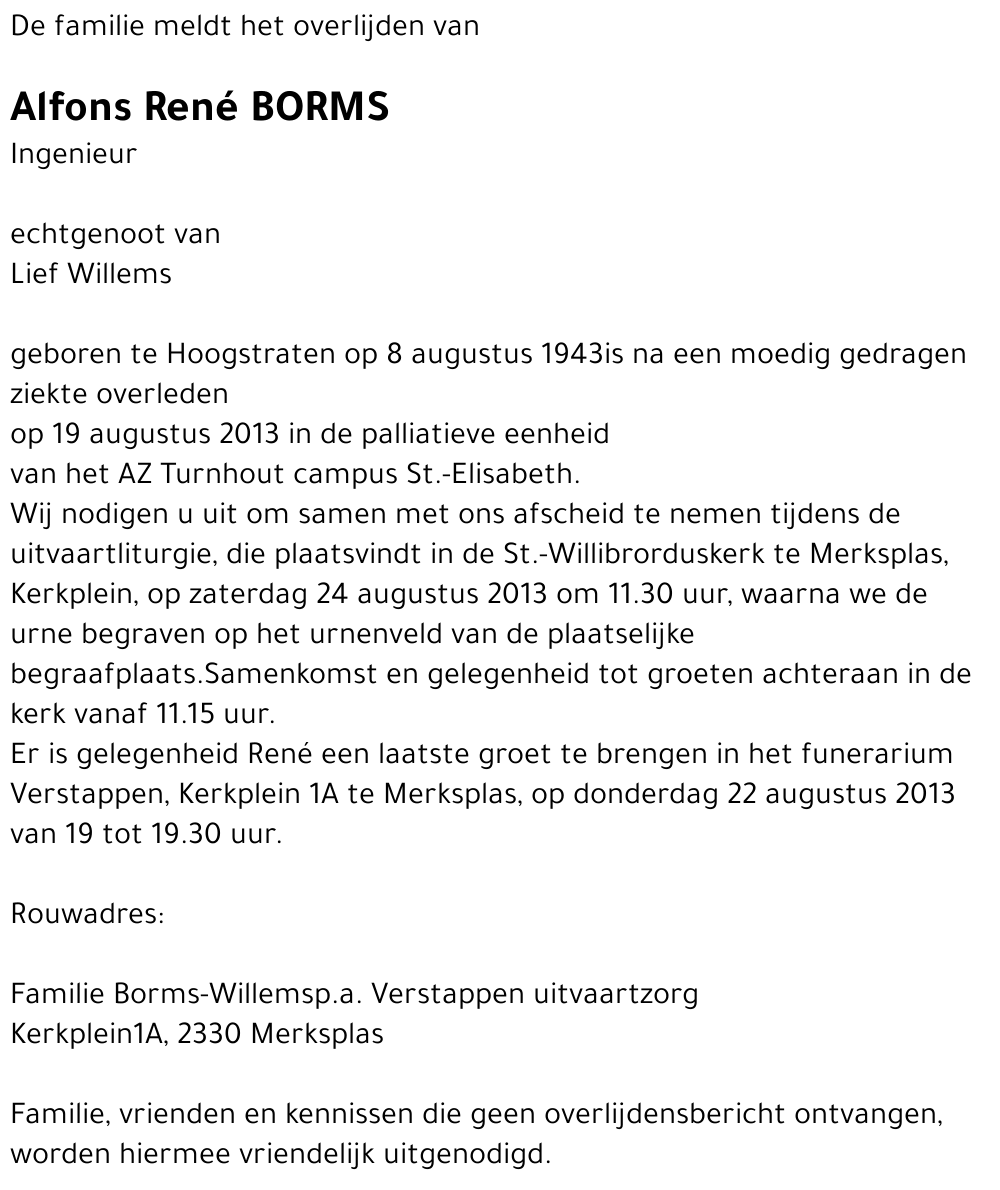Alfons René Borms