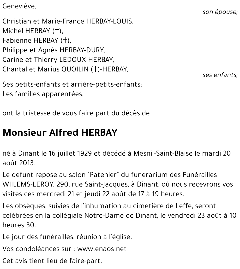 Alfred HERBAY