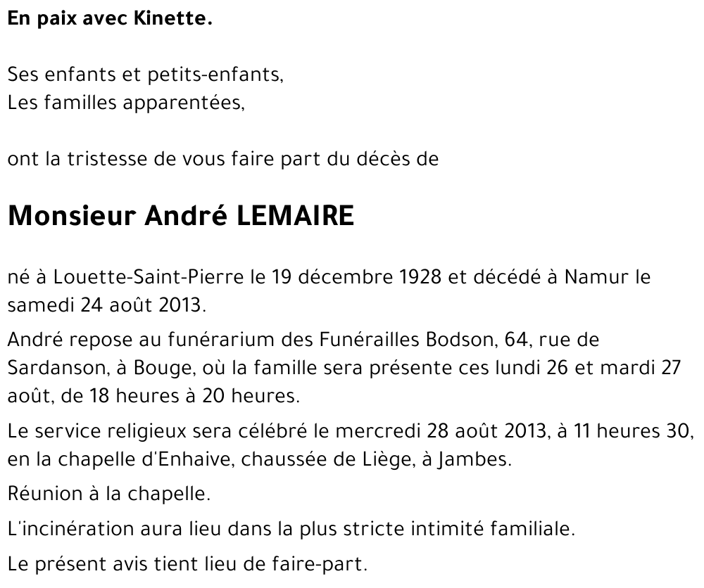 André LEMAIRE