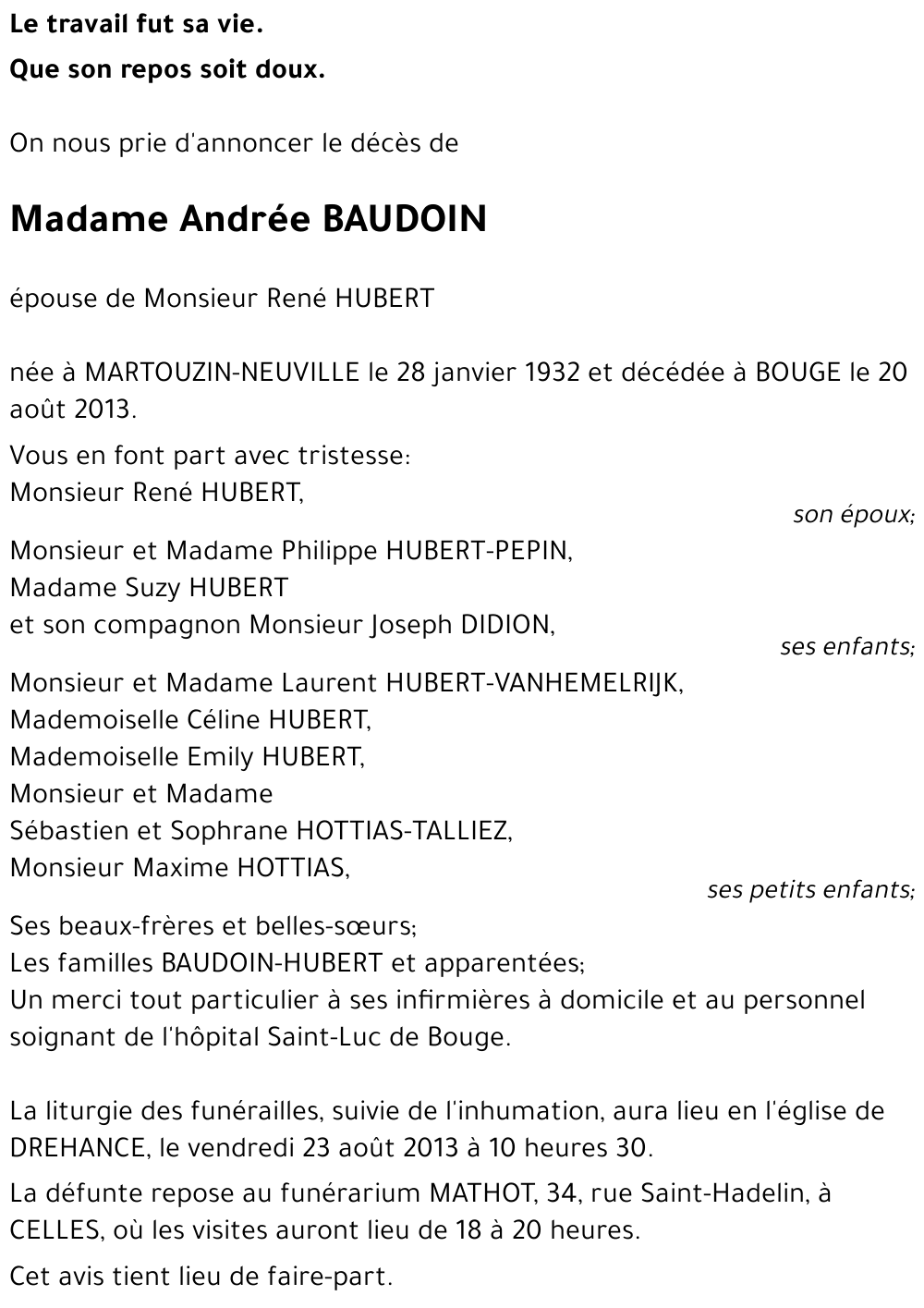 andrée baudoin
