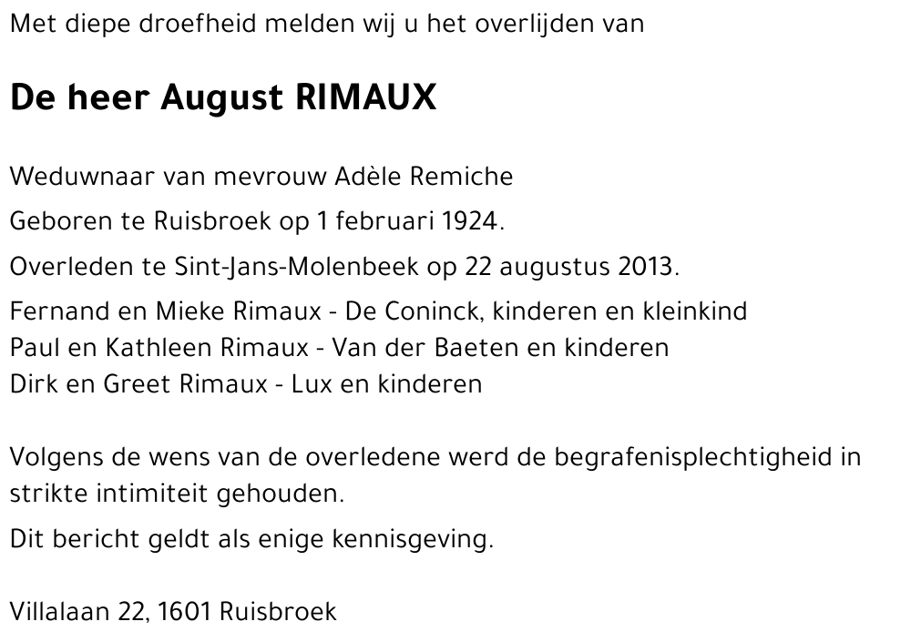 August RIMAUX