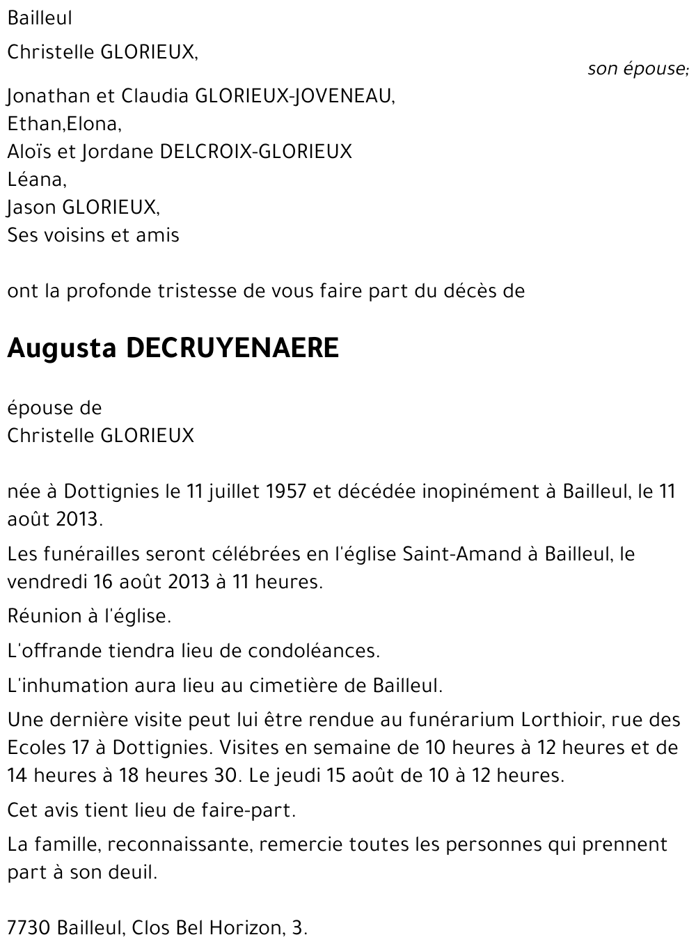 Augusta DECRUYENAERE