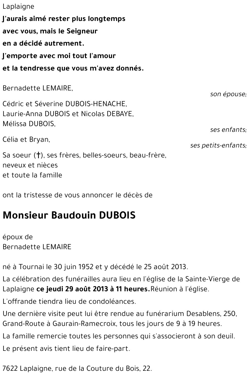 Baudouin DUBOIS