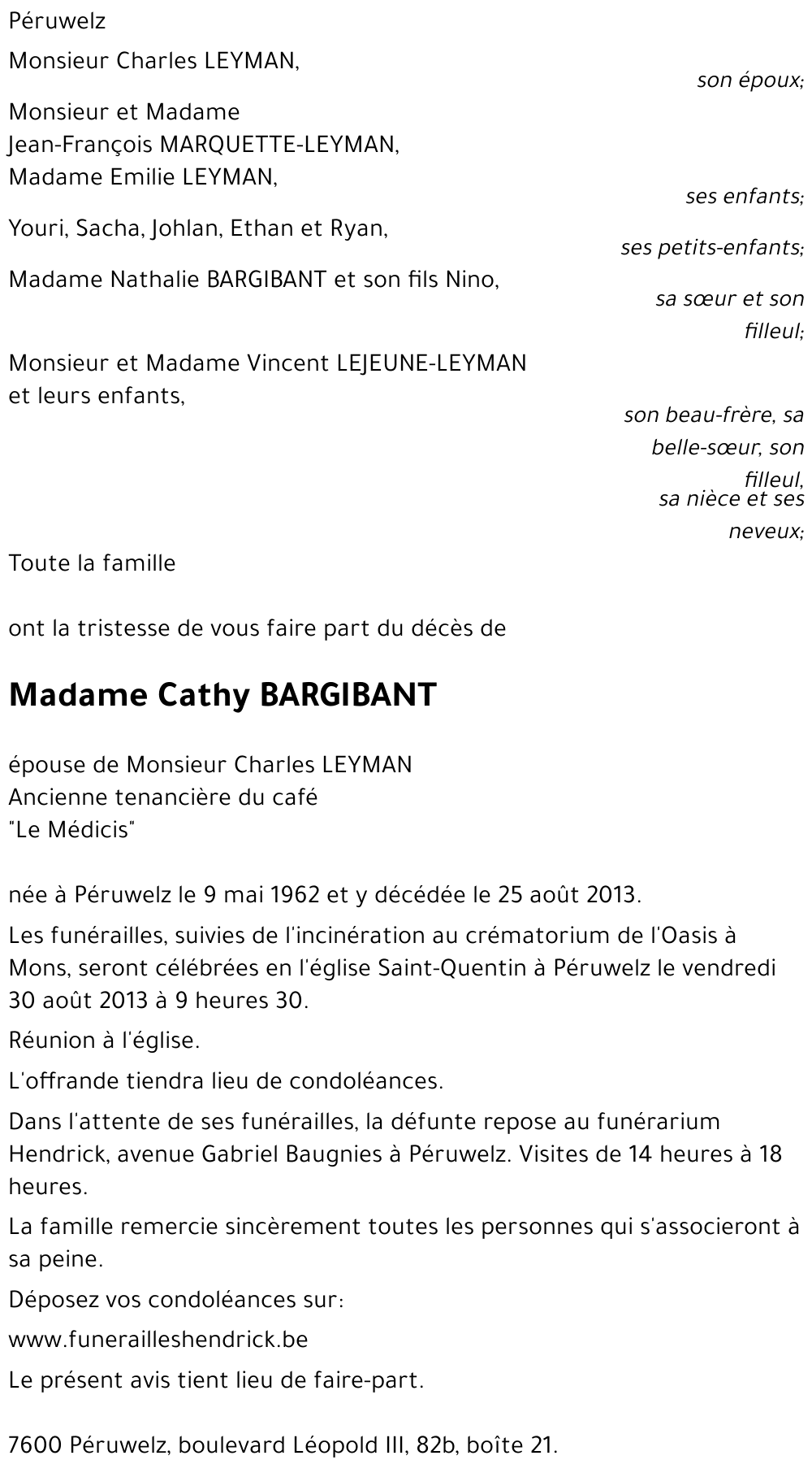 Catherine BARGIBANT