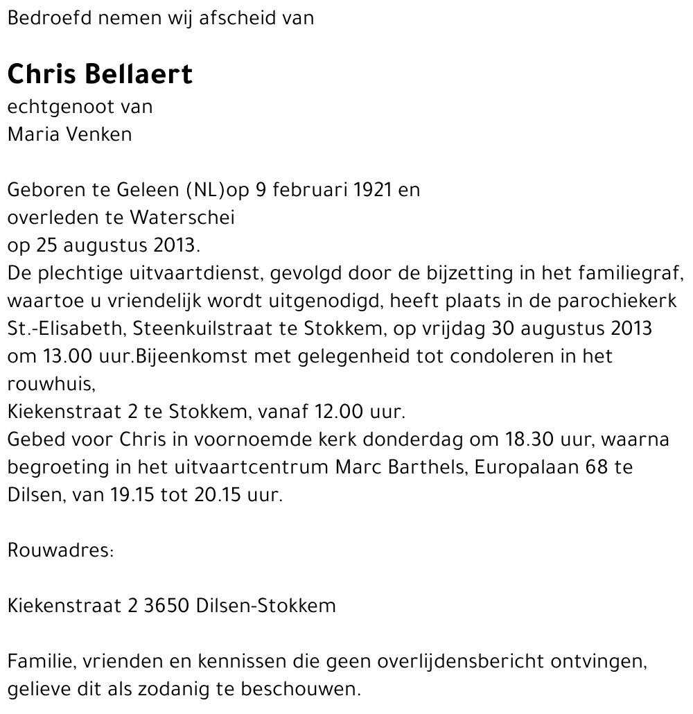 Chris Bellaert