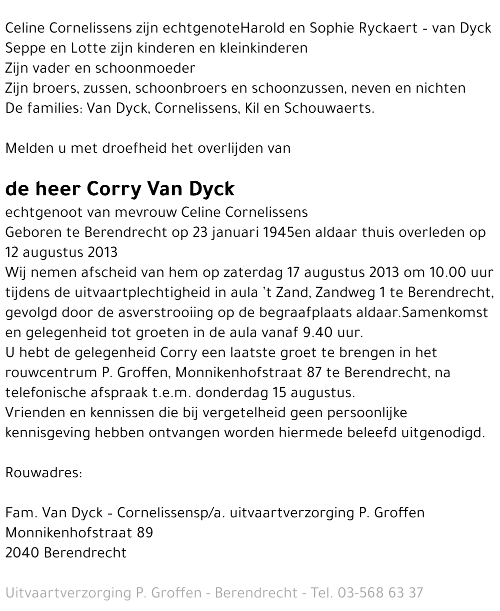 Corry Van Dyck