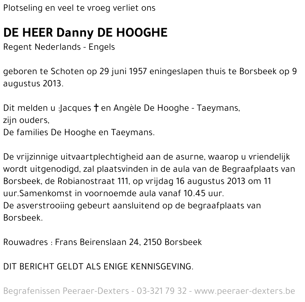 Daniël De Hooghe