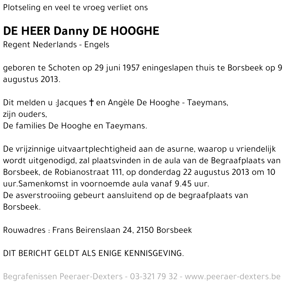 Daniël De Hooghe