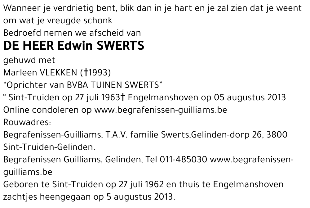 Edwin Swerts